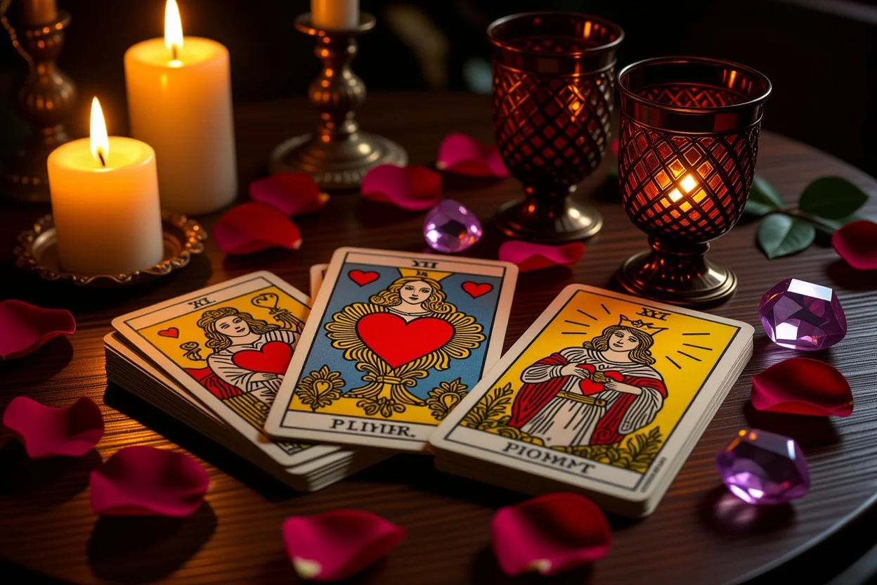恋愛タロットカードと深層心理を読み解く神秘的なカードスプレッド