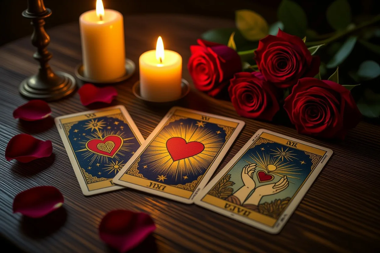 恋愛タロットカードと本当の好きを見つける自己理解の占い風景