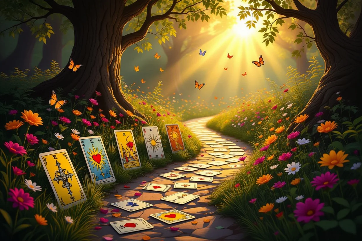 恋愛の苦悩から解放への道筋・タロットカード変容の旅