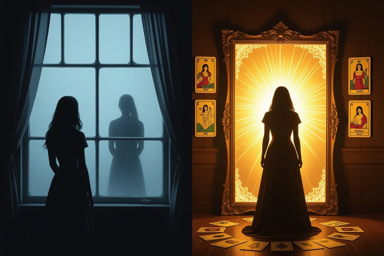 相手の気持ちを探ることと自分自身を知ることの違いを表すイメージ