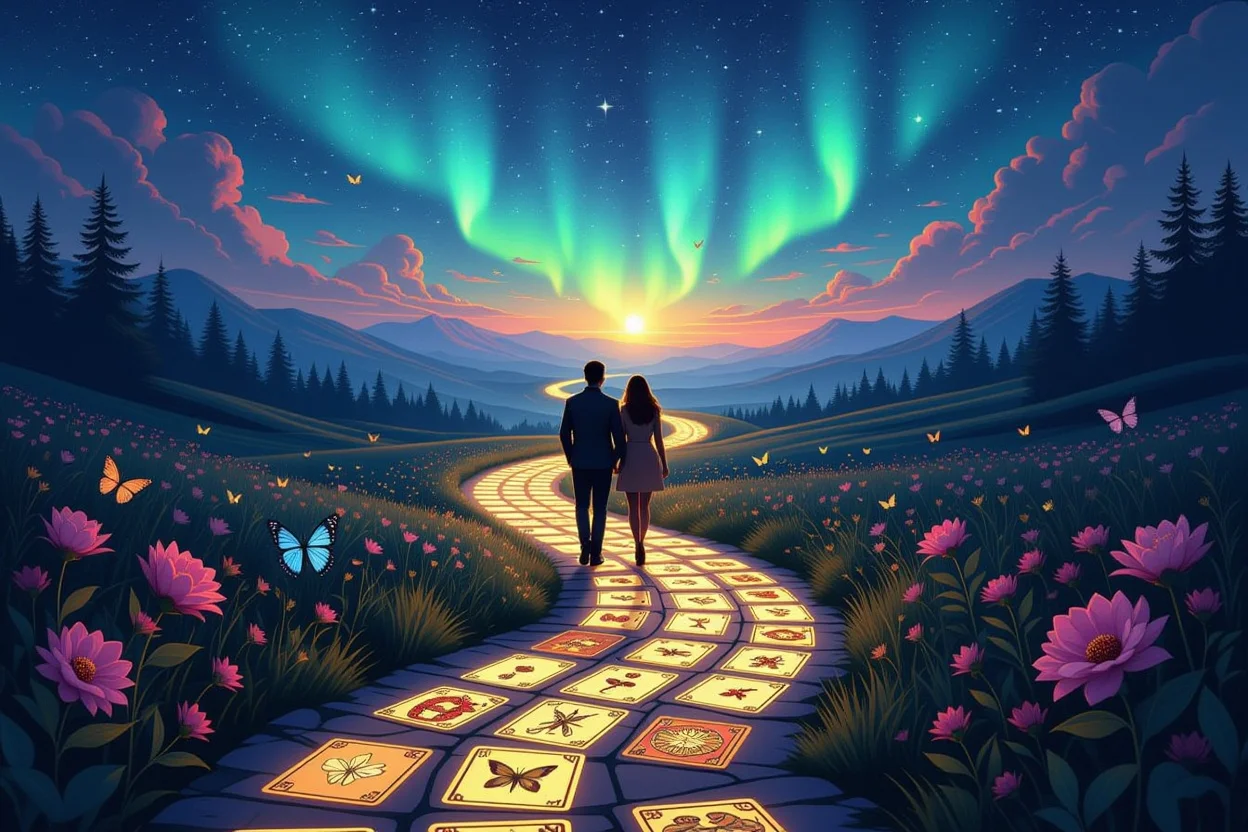 恋愛における成長と成熟への道のりを表現したタロットによる心理的変容の旅路