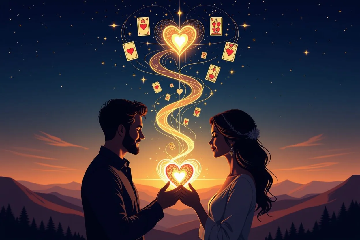 タロットカードで読み解く恋人同士の真の気持ちと心のつながり