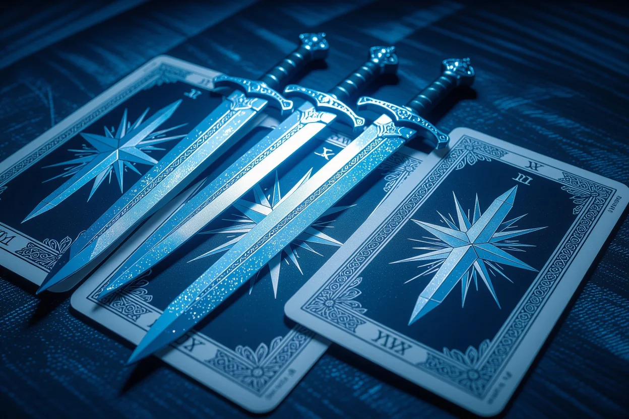 恋愛の障害を乗り越えるソードのタロットカード