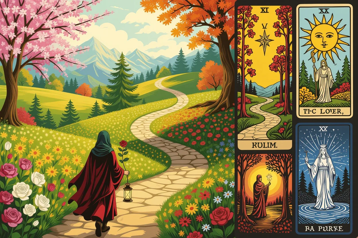 愚者の旅と恋愛の成長 - タロットで読み解く恋の段階と自己成長