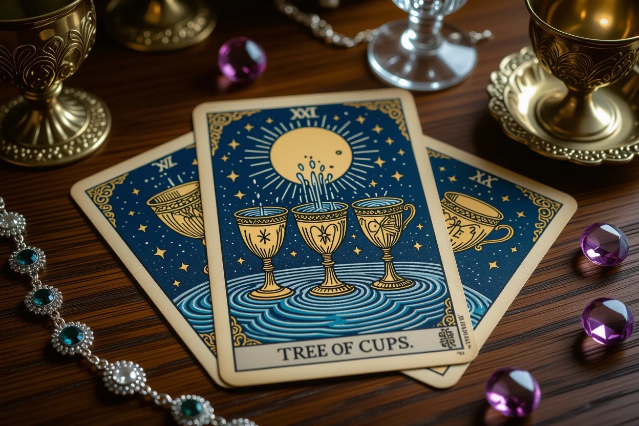 カップの3のタロットカードと感情を表すカップスートの象徴