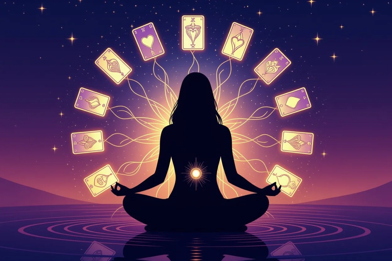 タロット瞑想で内面の声を聞く・恋愛における自己探求のイメージ