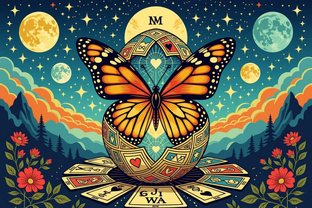 恋愛タロットと人生変容の深層心理的つながりを表現するアート