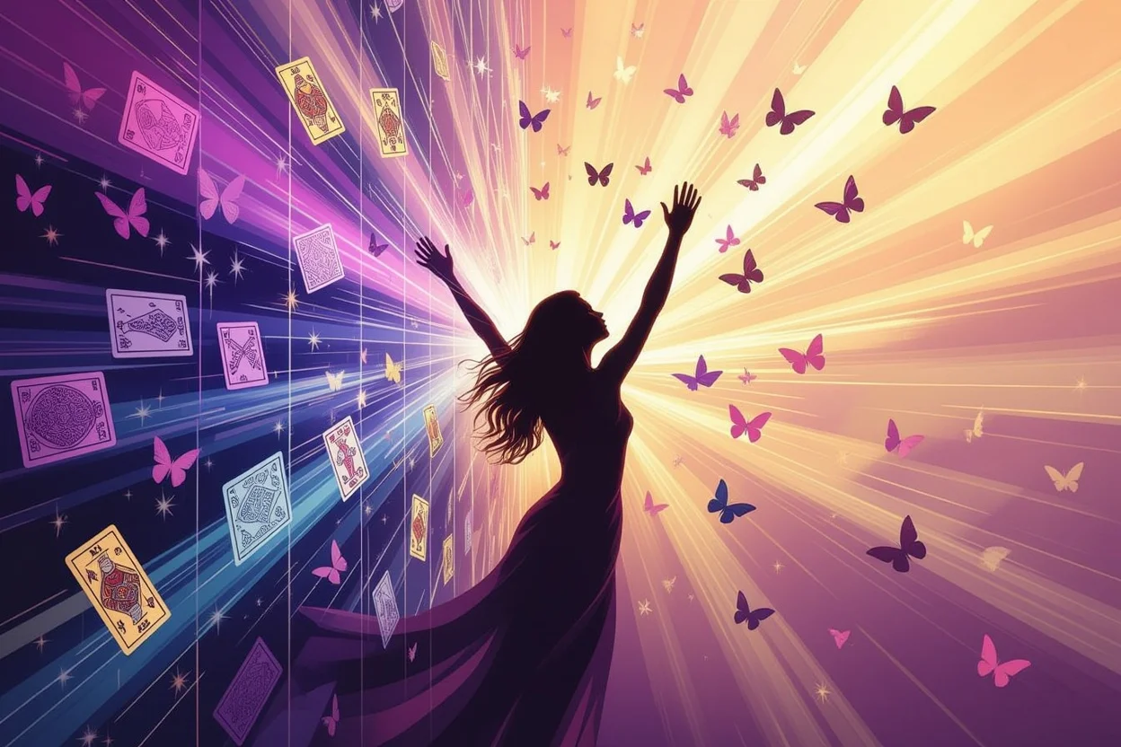 恋愛における深層心理の壁を乗り越える象徴的なイメージ