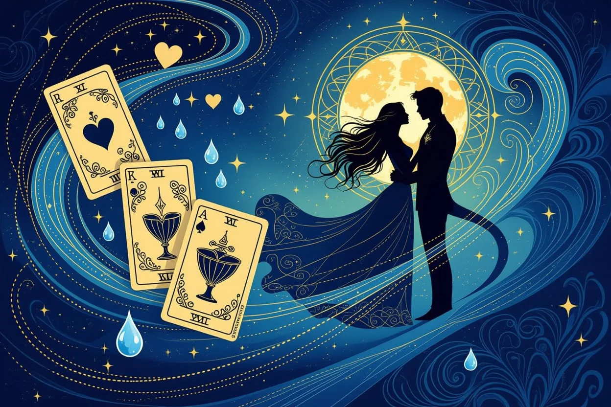 運命の真実を示す恋愛タロットカード、宇宙的エネルギーと感情の深層