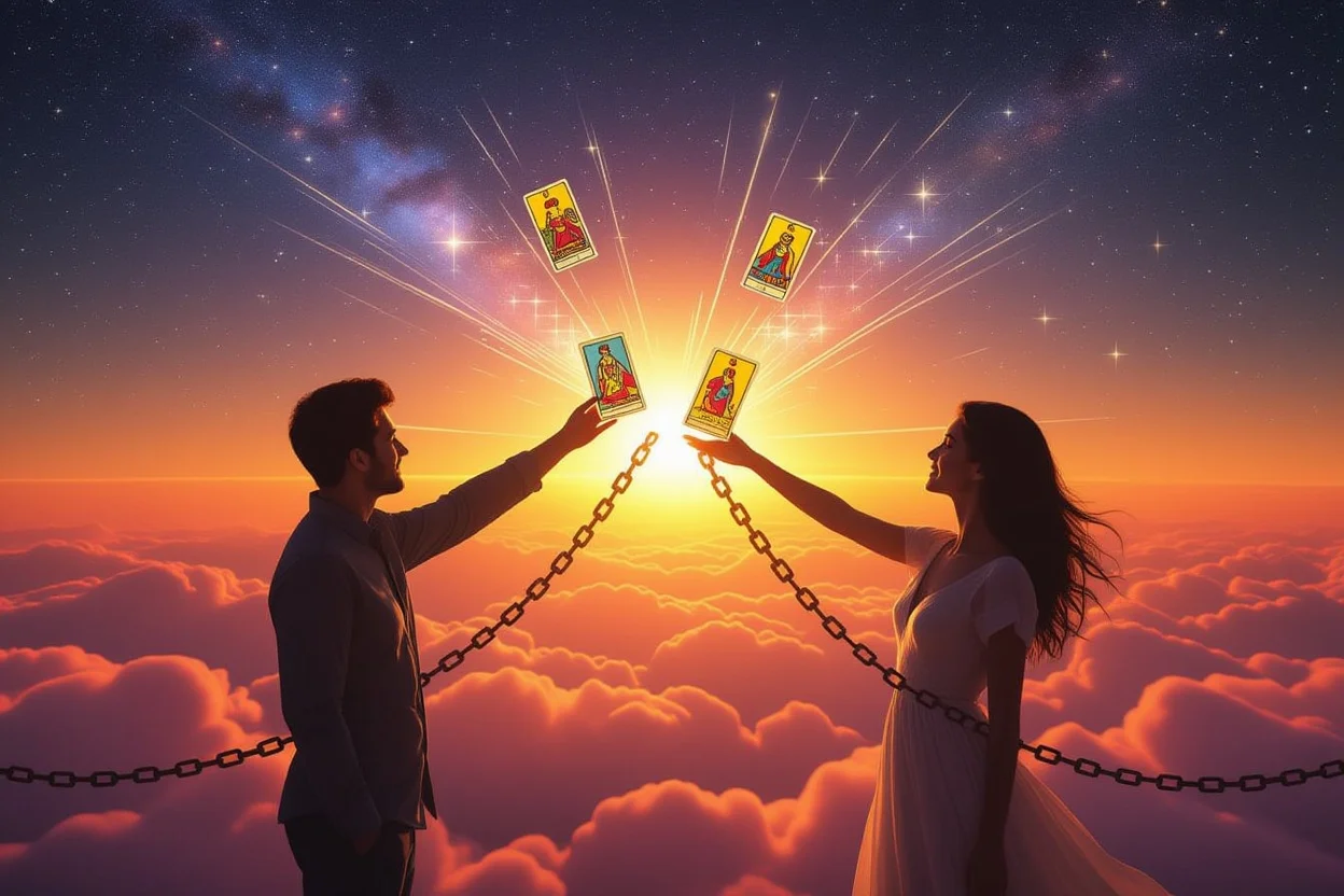 恋愛の心理的な壁を打破する象徴的なイメージとタロットカード