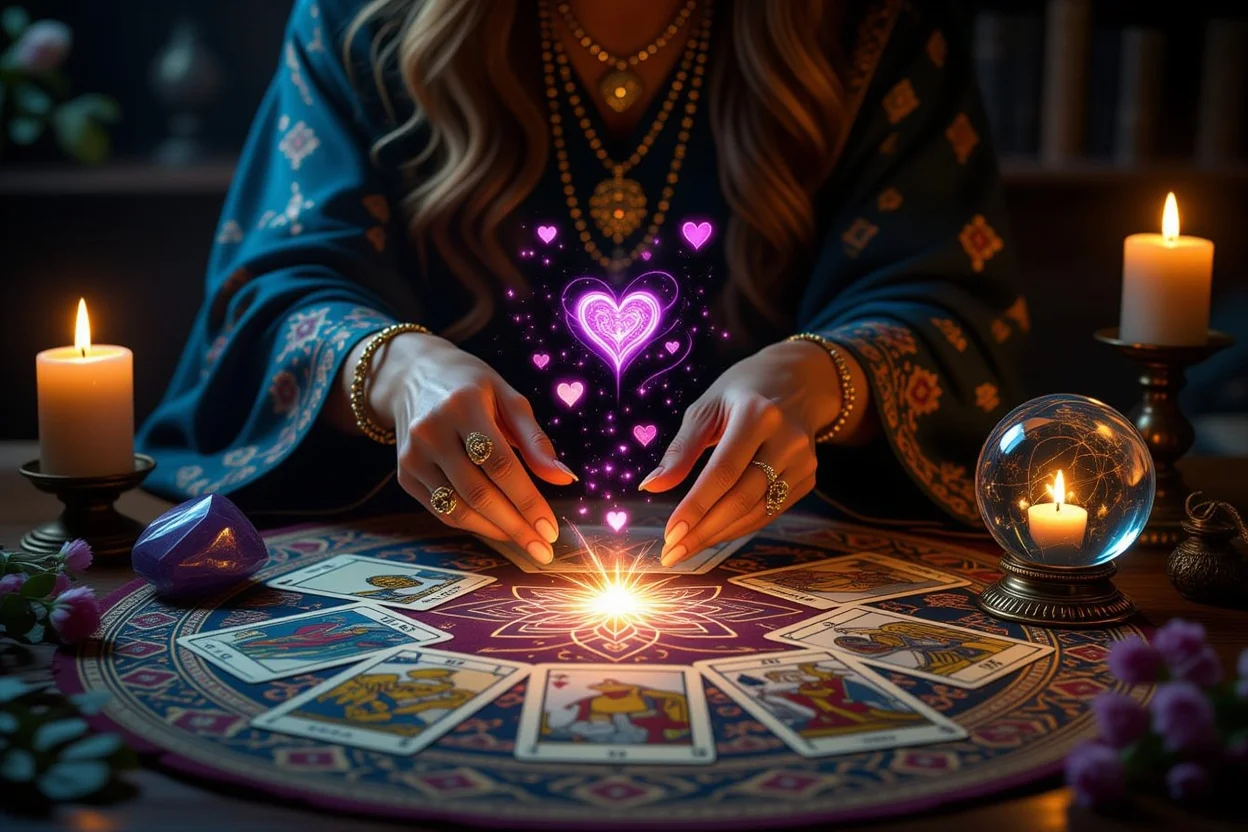 恋愛の深層心理を読み解く神秘的なタロット占いセッション
