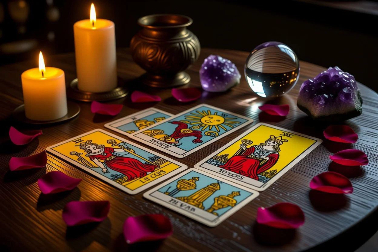 恋愛タロットカードのスプレッド、進展しない恋愛の原因を読み解く神秘的なタロット占い