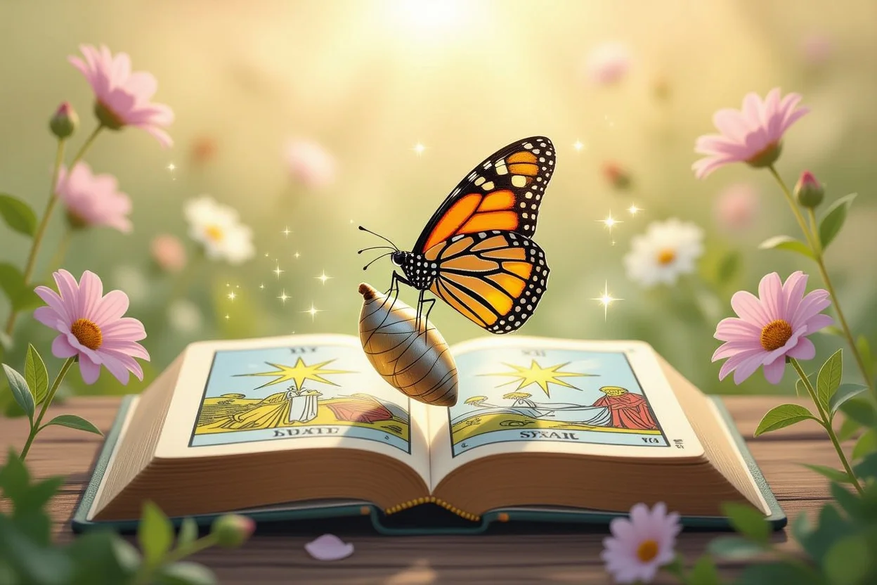 恋愛の苦悩を成長に変える心理的変容を表すタロットカードの象徴