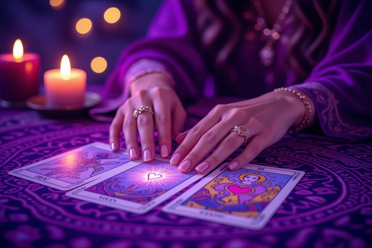 恋愛タロット占いで未来を予見する神秘的なセッション