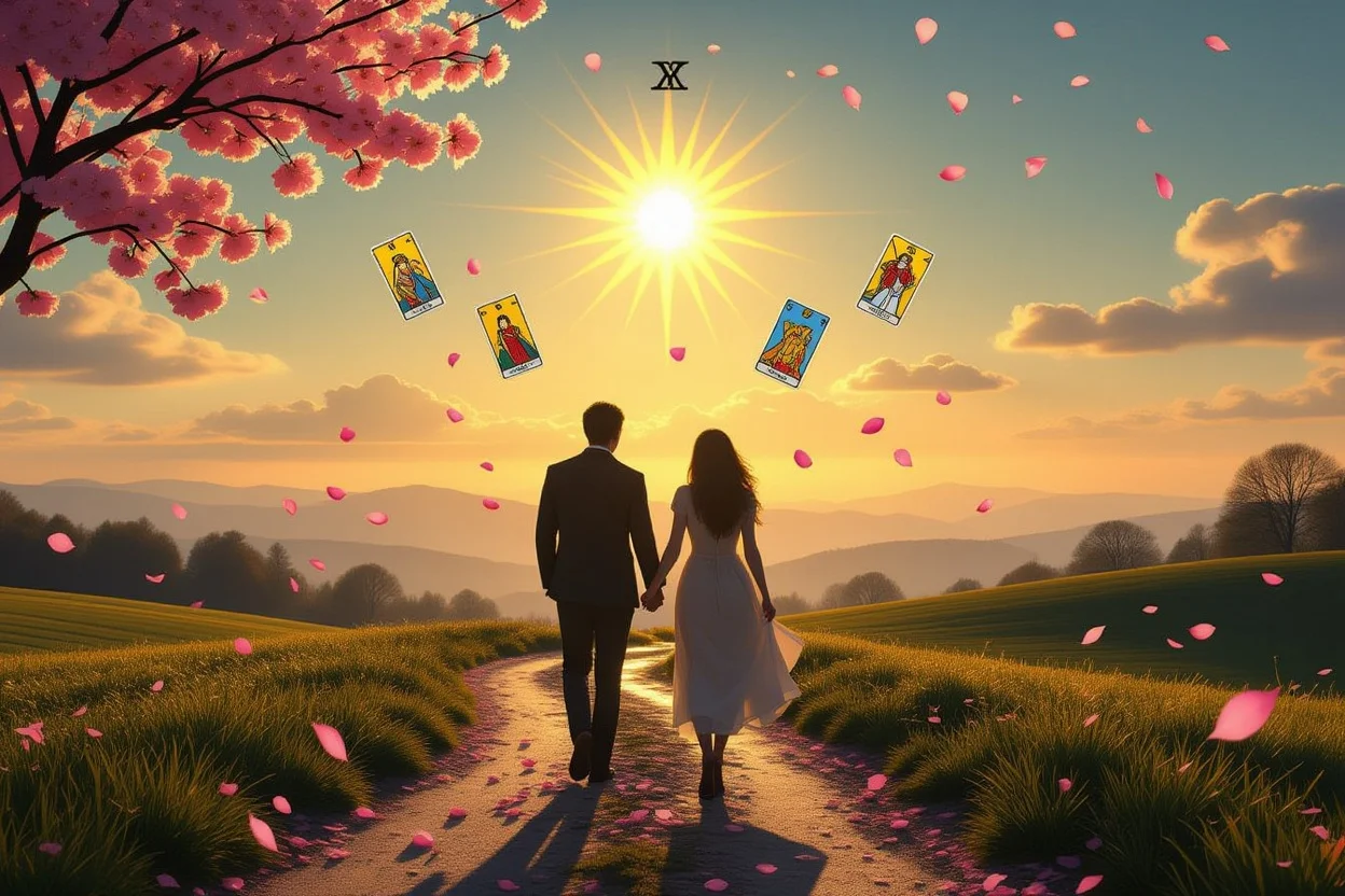 タロットカードが導く恋愛の明るい未来と新しい始まり