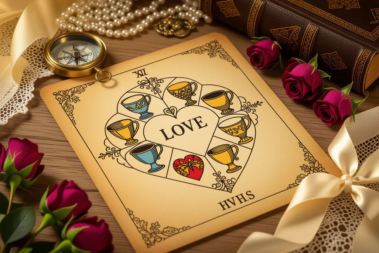 恋愛関係の相性診断と未来を占うタロットカードスプレッド