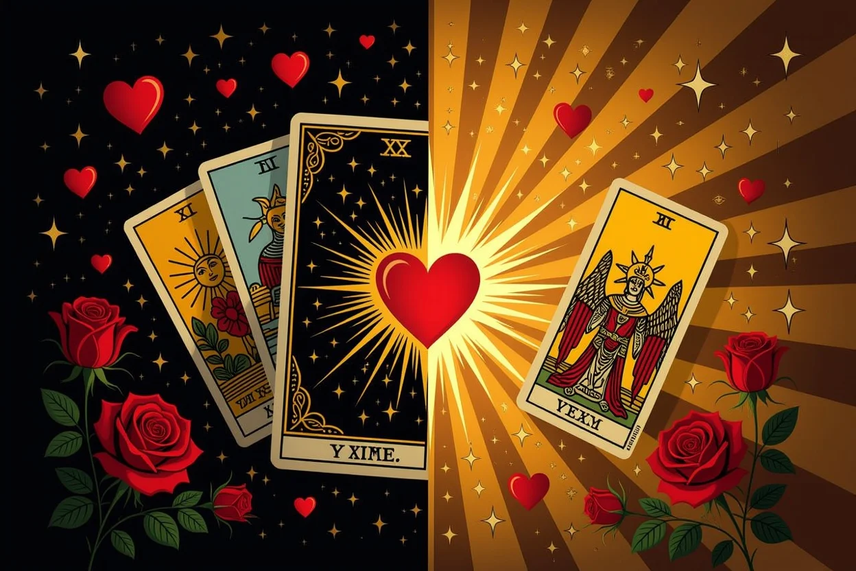 タロットカードの光と影が示す恋愛の隠されたメッセージ