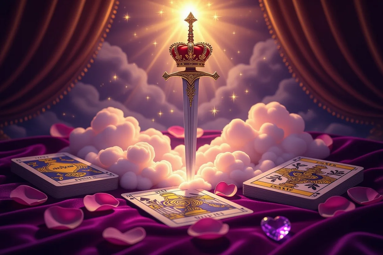 恋愛タロットのソードのエース、真実の発見と決断を象徴するタロットカード