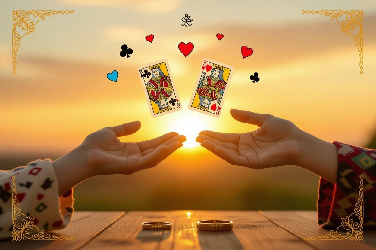 成熟したパートナーシップ構築を表現するタロットカードのイメージ