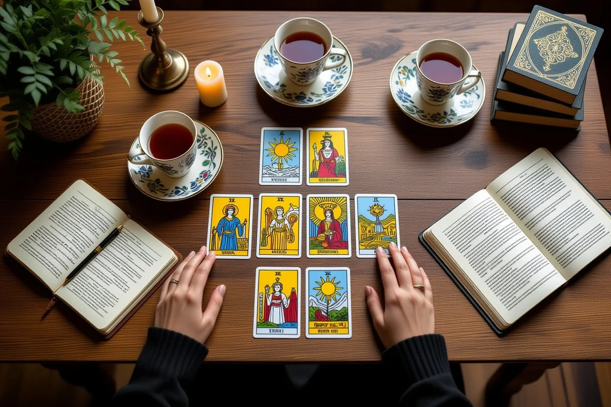 恋愛相談でのタロット占いセッションの様子