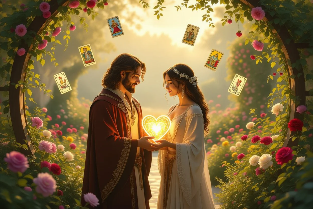 成熟した愛を象徴するカップル｜タロットが導く自立した恋愛関係