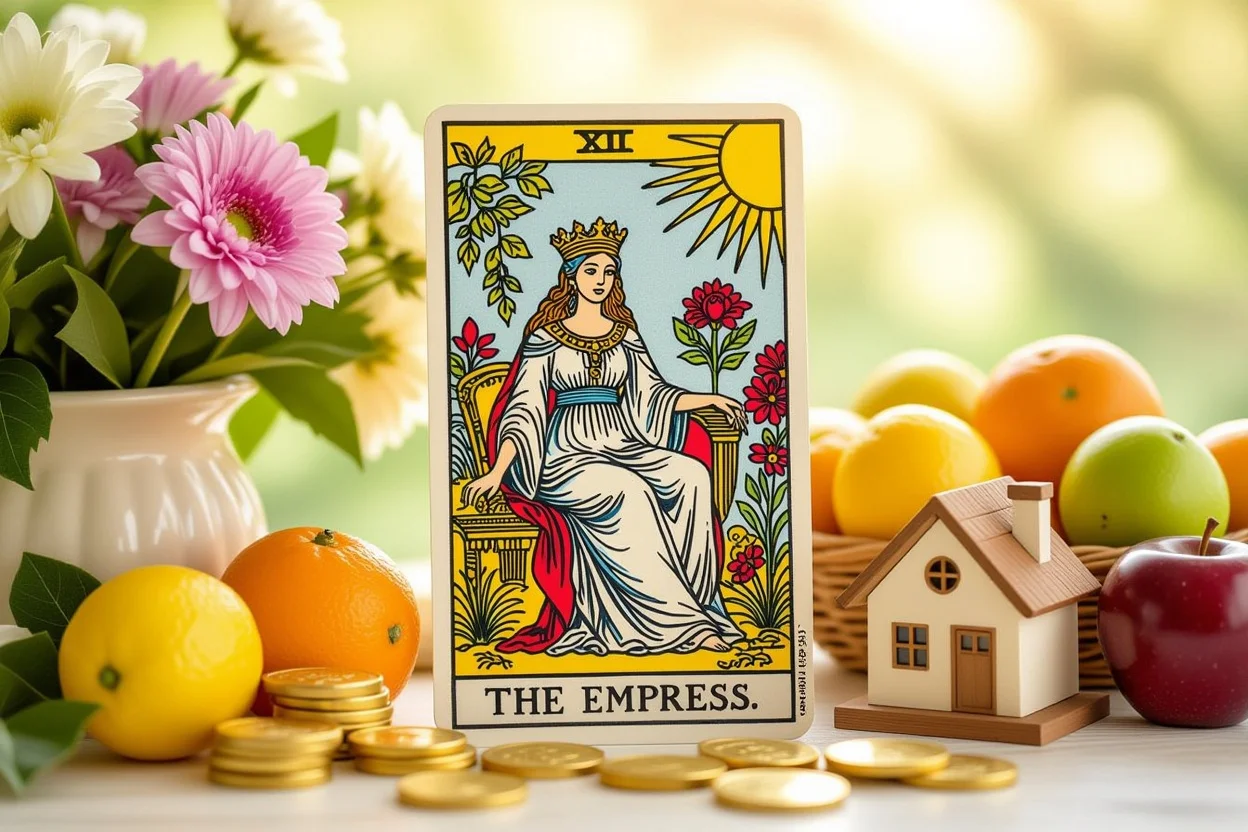 女帝のタロットカードと豊かさと安定を象徴するアイテム