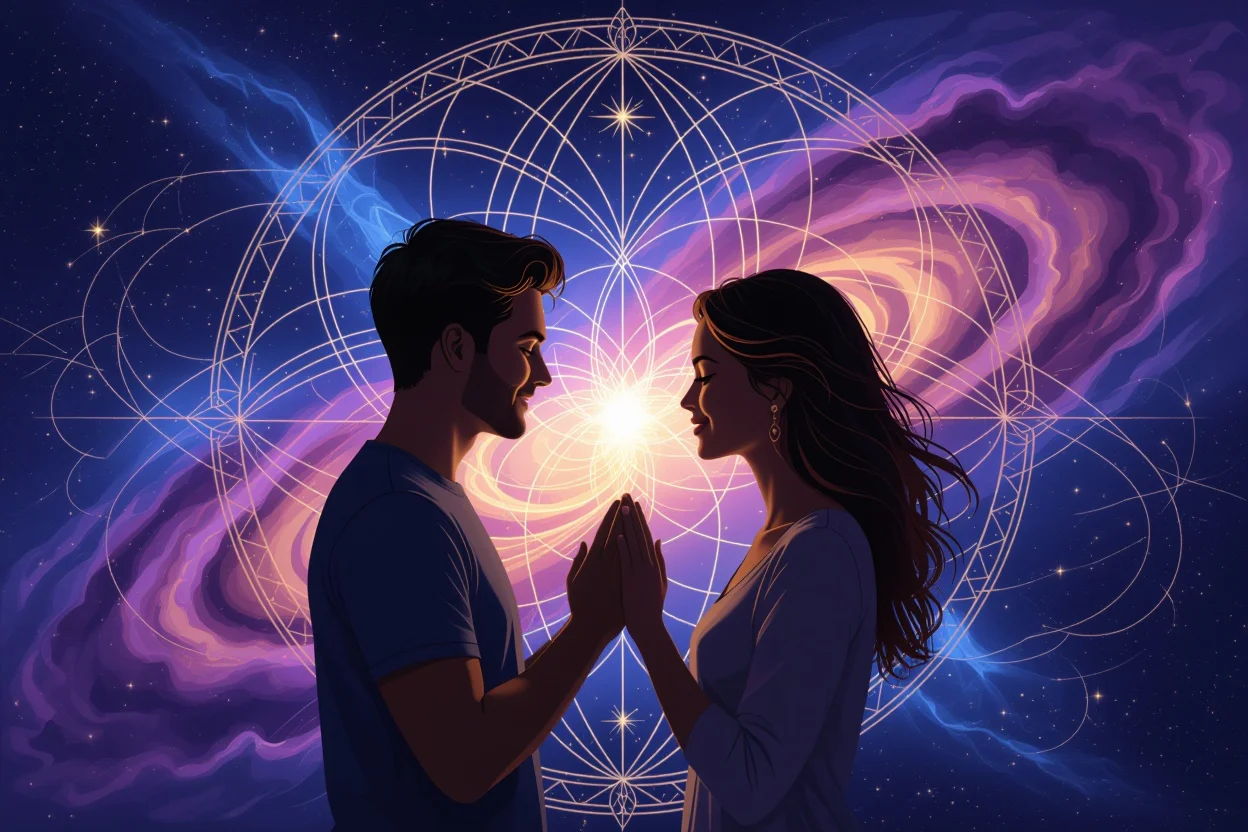 宇宙の愛のエネルギー - 運命の絆で結ばれた二人のスピリチュアルな繋がり