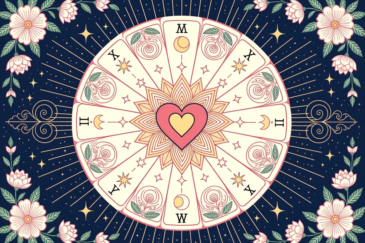 恋愛の真実を明かすタロットマンダラ - 宇宙の愛の法則を表現した神聖な図案