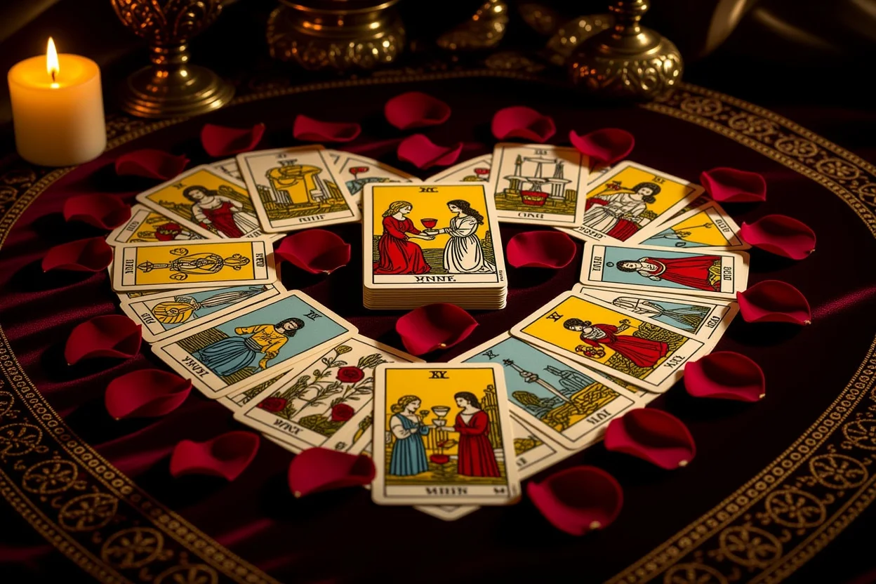 マイナーアルカナ恋愛タロットスプレッド・隠された本音を読むカード配置