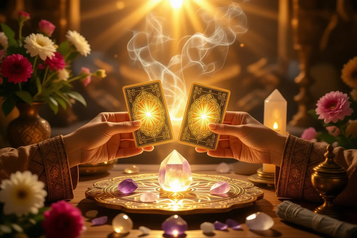 愛を深めるためのヒーリングと変容を表現、タロットによる処方箋のイメージ