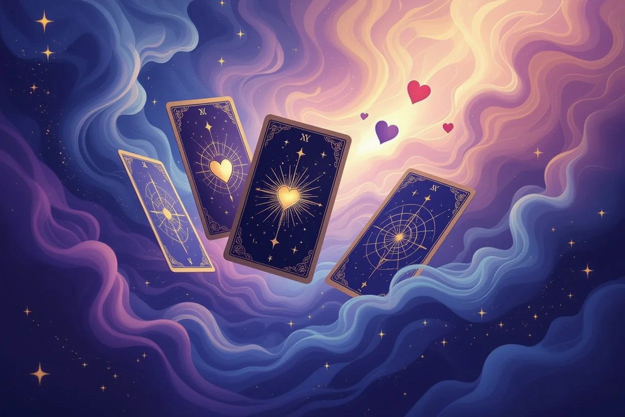 潜在意識と直感を表現するタロットカードの象徴的で神秘的なアートワーク