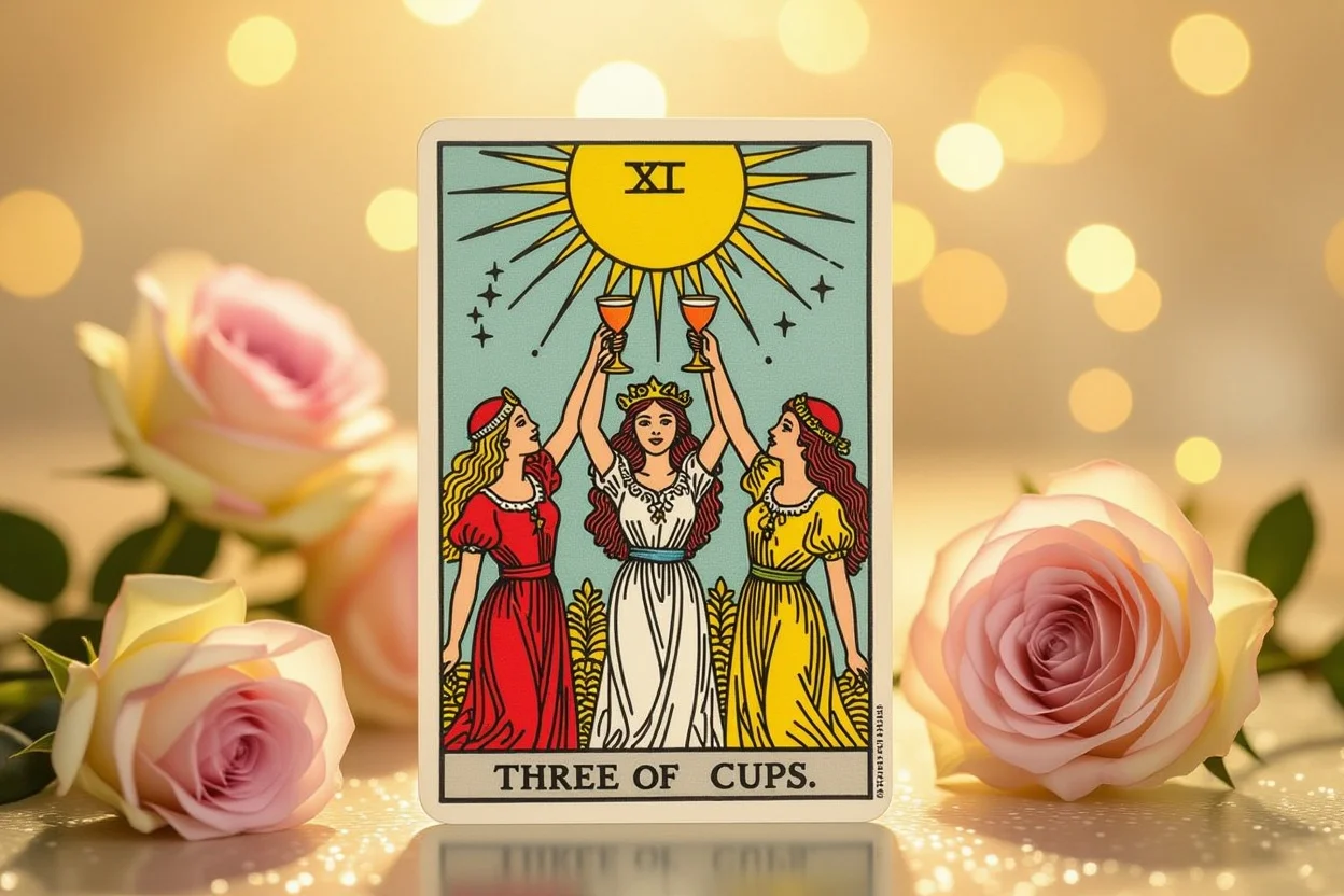 カップの3のタロットカードが表す恋愛関係の真実と深い共感
