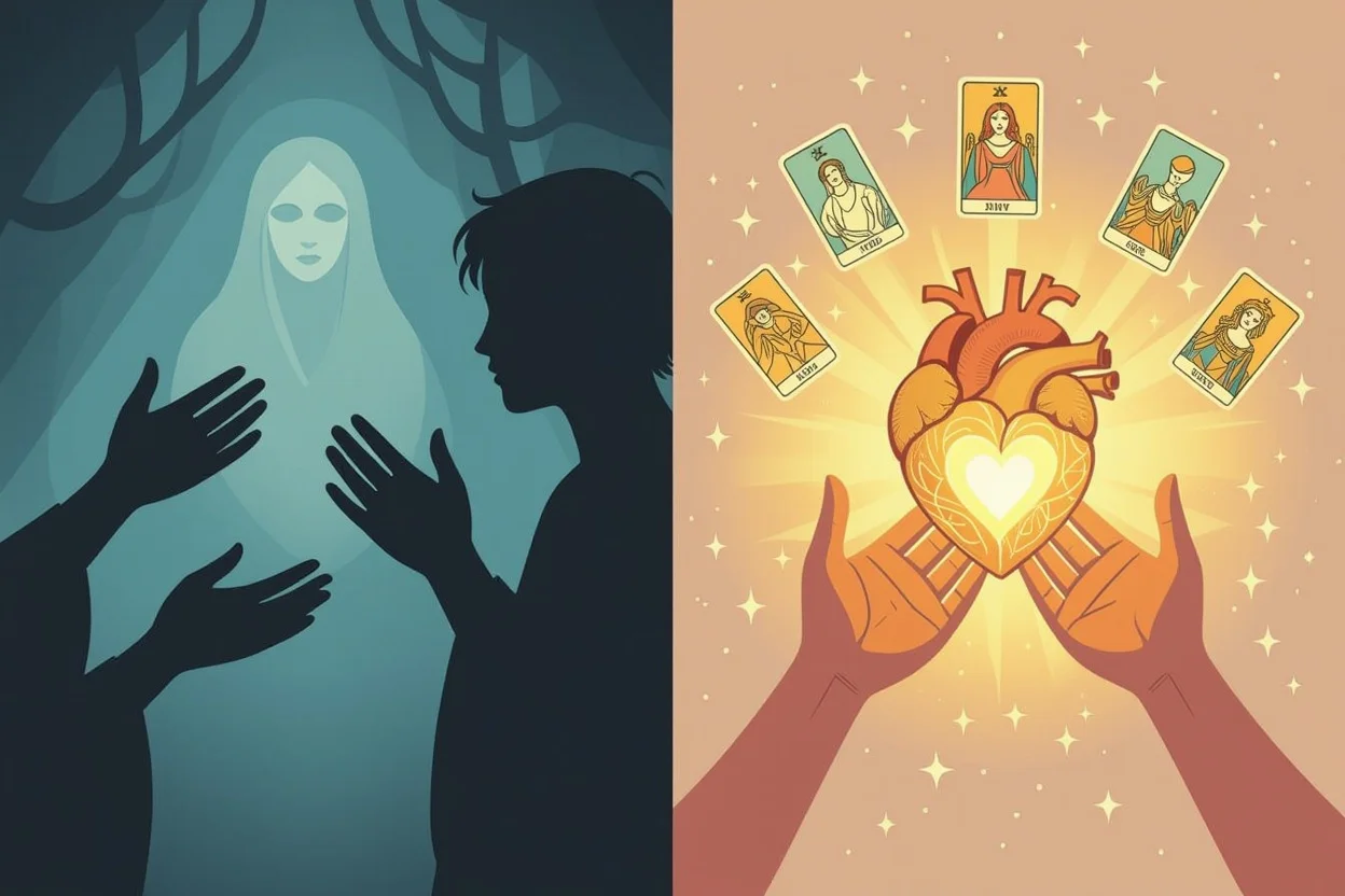 他者の気持ちを探るより自分の心を理解することの重要性を示すタロット