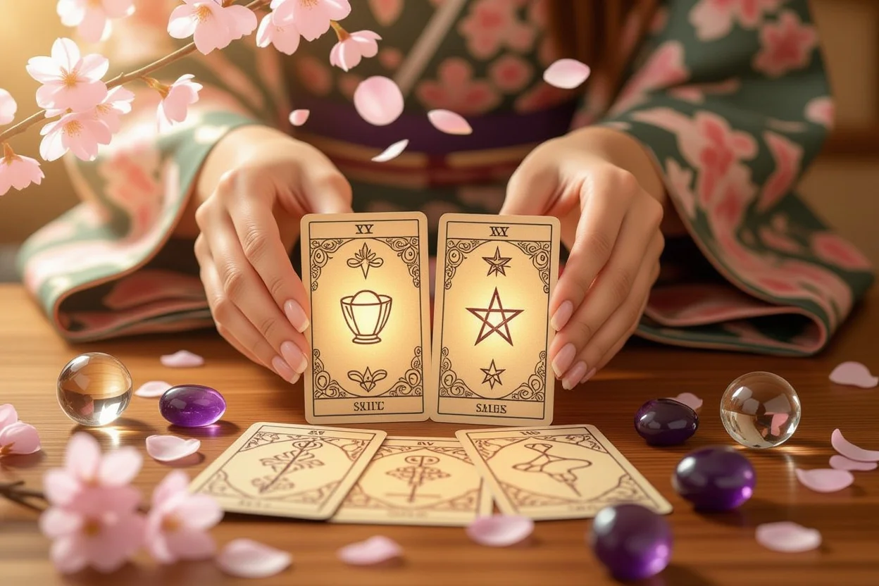 恋愛占いのタロットカードと四大スートの神秘的なシンボル