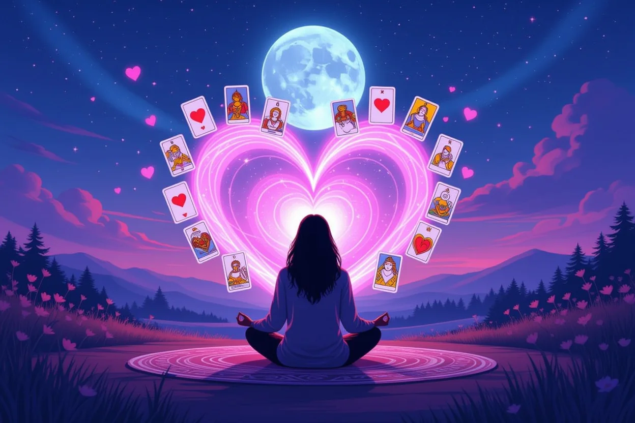 タロット占いによる恋愛の本音と深層心理の解読イメージ