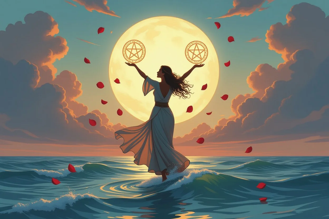 ペンタクルの2のタロットカードが示す恋愛関係の変化への柔軟性と適応力