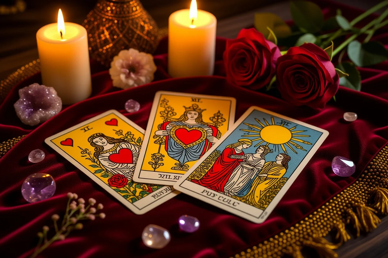 恋愛タロットカードスプレッド・運命の恋を占う神秘的なタロット占い