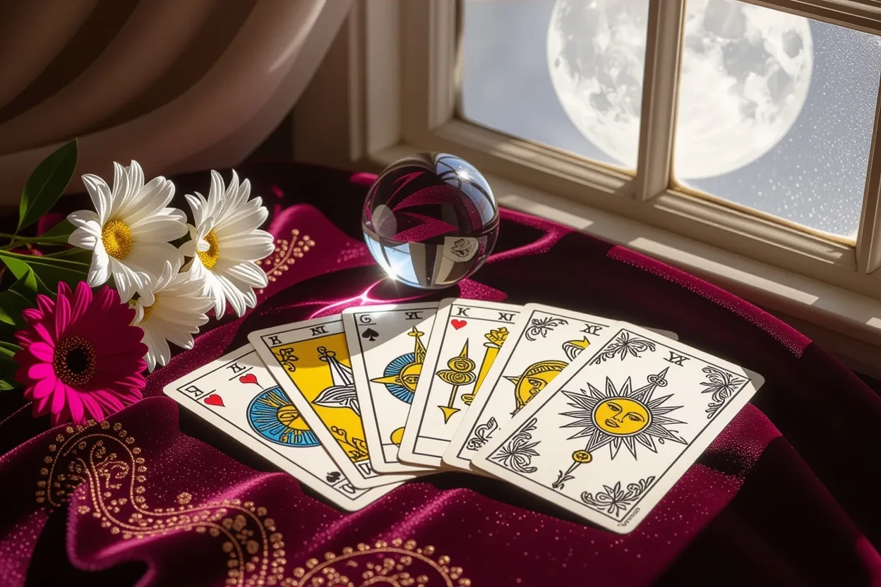 マイナーアルカナのカップとソードのタロットカード - 恋愛の感情と思考を占う