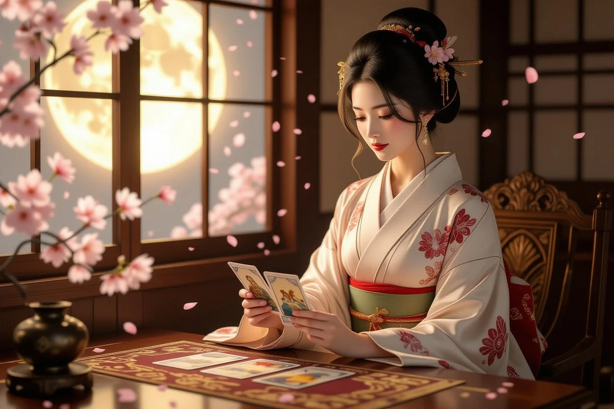 タロット占い師・恋愛相談・未来を読む女性