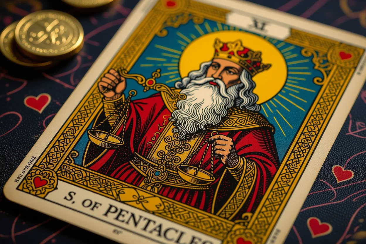 ペンタクルの6のタロットカード恋愛における与える者と受け取る者のバランス