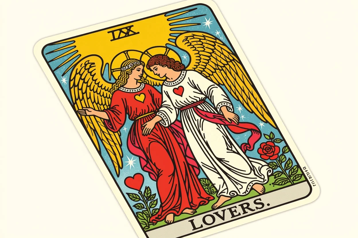 恋人たちのタロットカード・運命の愛を象徴する占いカード