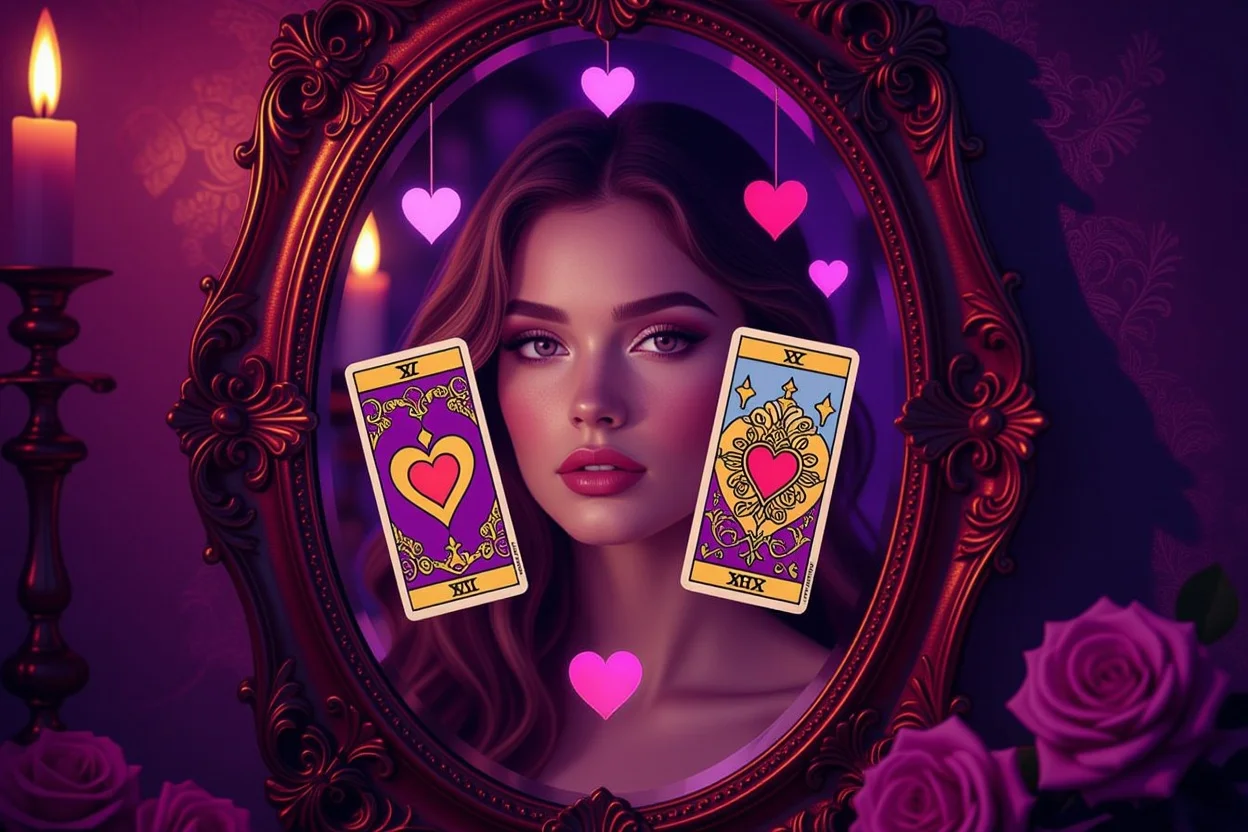 内なる声を映すタロットの鏡 - 自己洞察と恋愛の智慧