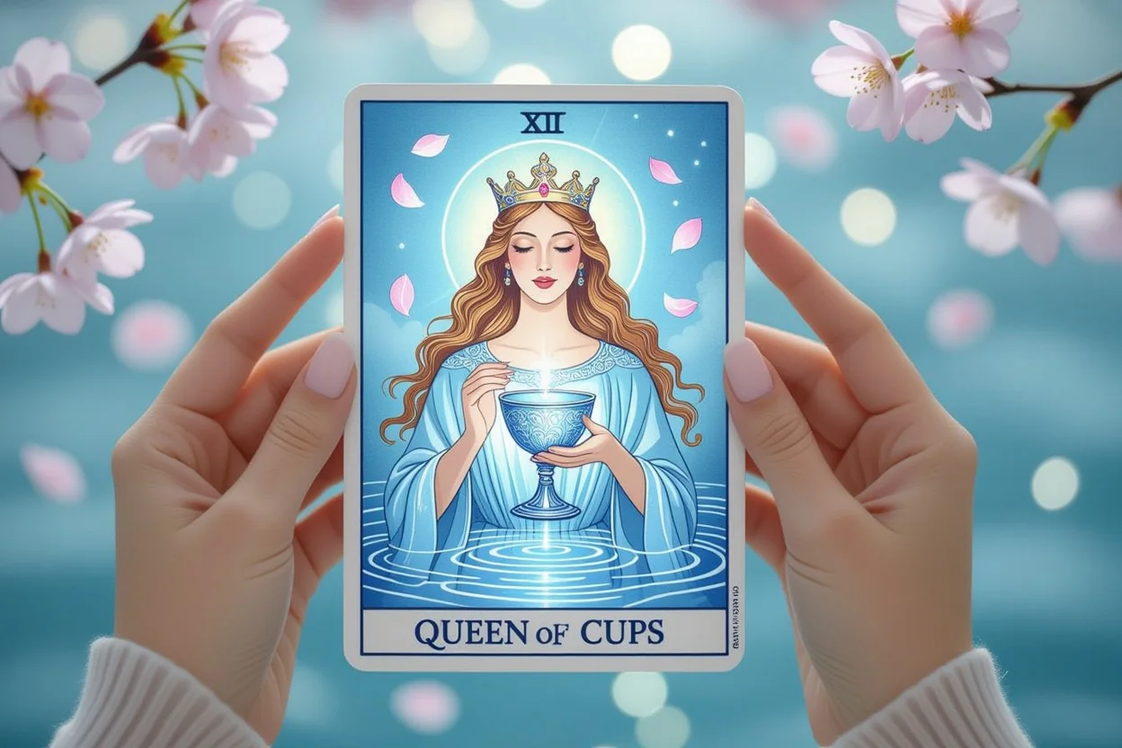 カップのクイーンのタロットカード - 感情と直感の象徴