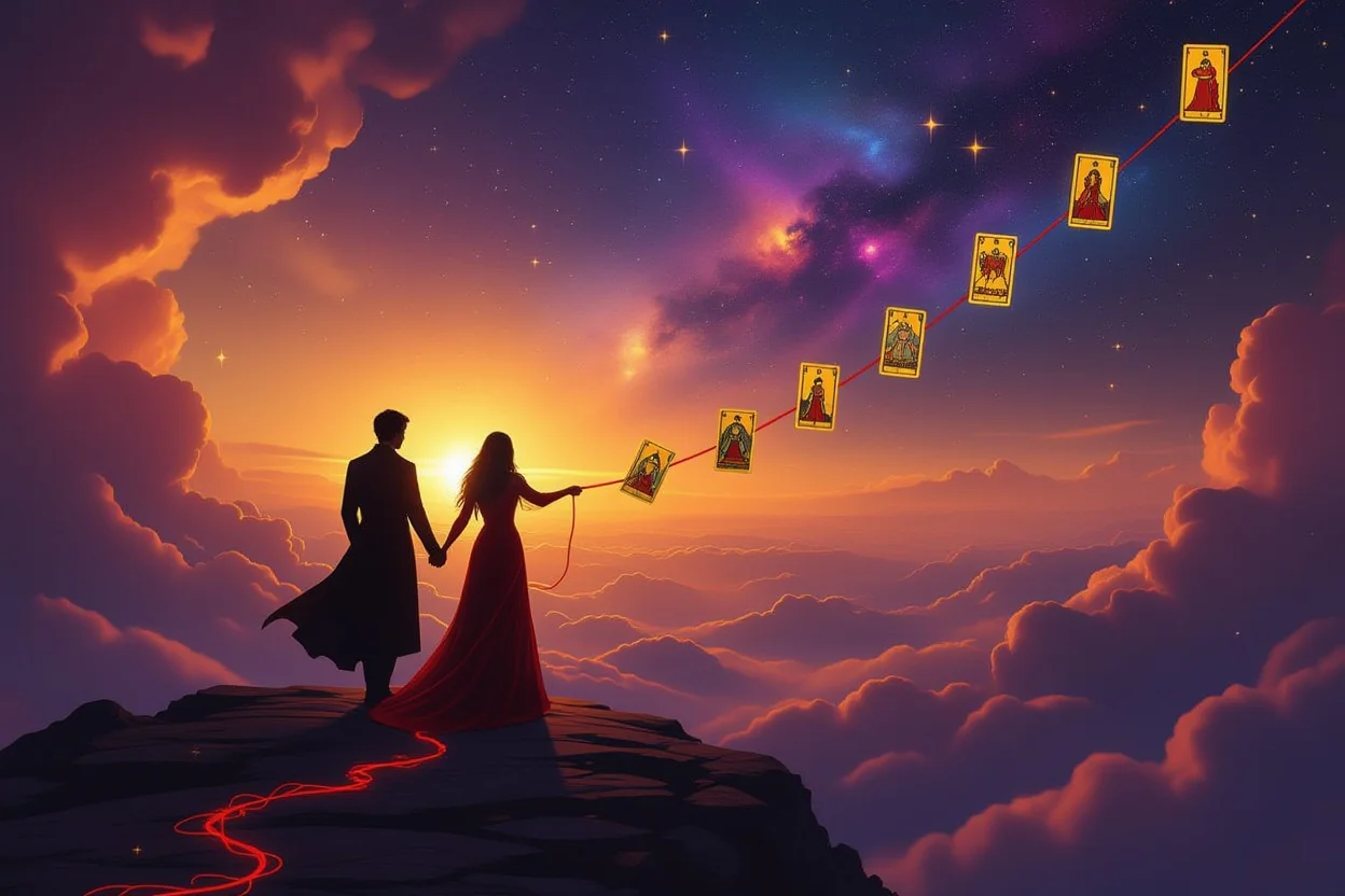 運命の愛を引き寄せるタロットの力 - 赤い糸と導きのカード