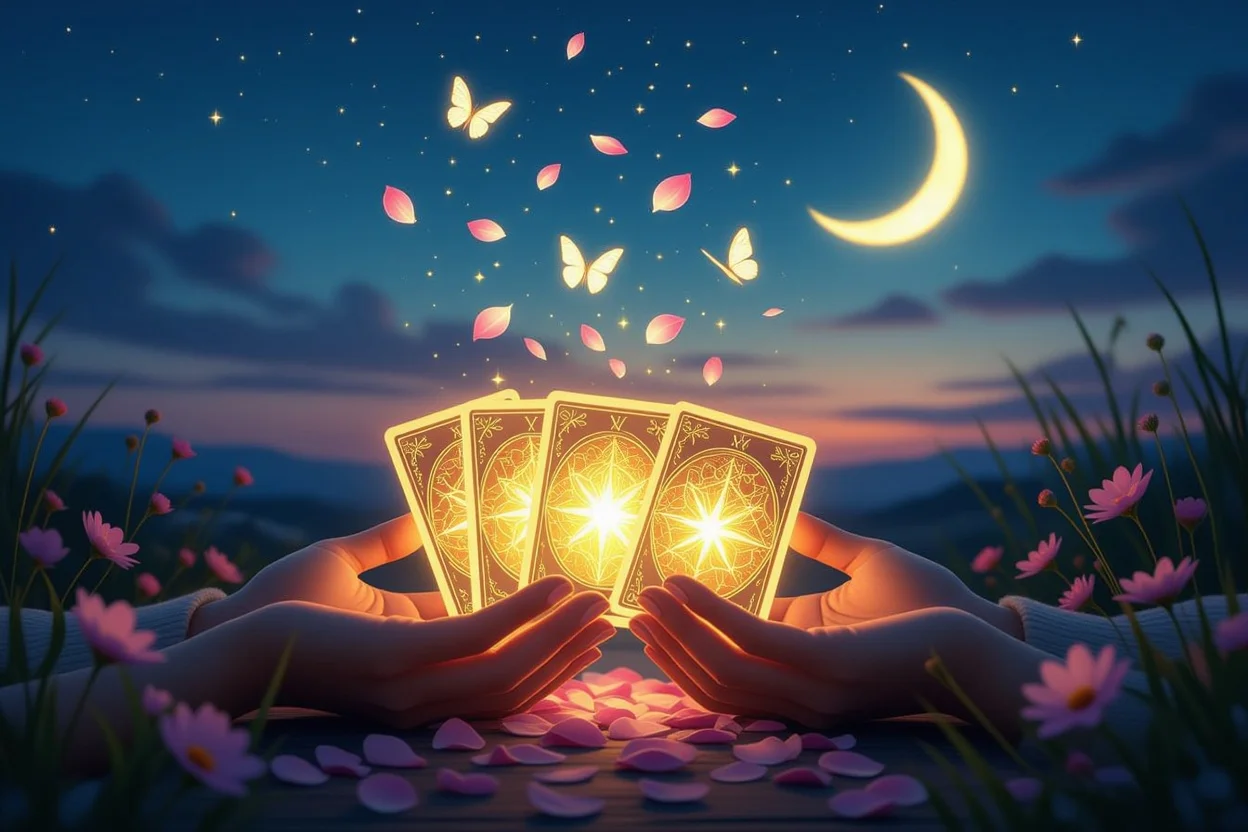 未来への希望を示すタロットカード、恋愛の可能性を照らす光