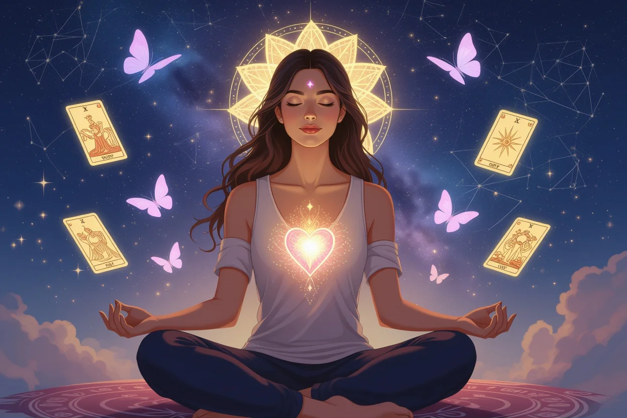 心の声に耳を澄ます女性・タロットと魂の対話・運命の愛の法則