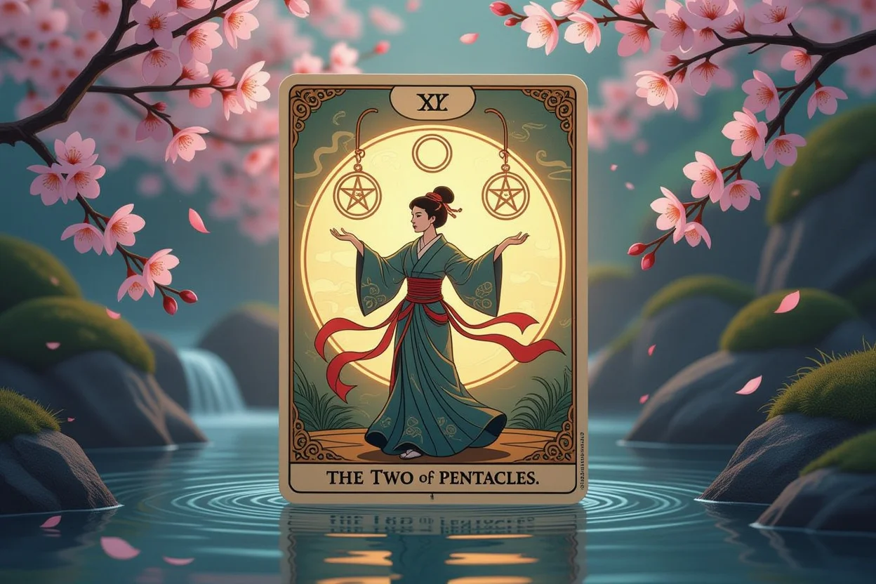 ペンタクルの2のタロットカード - 恋愛における変化への適応力と関係性のバランスを表現
