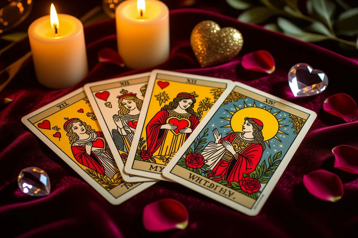 恋愛タロットカードで彼の本音を読み解く神秘的なスプレッド