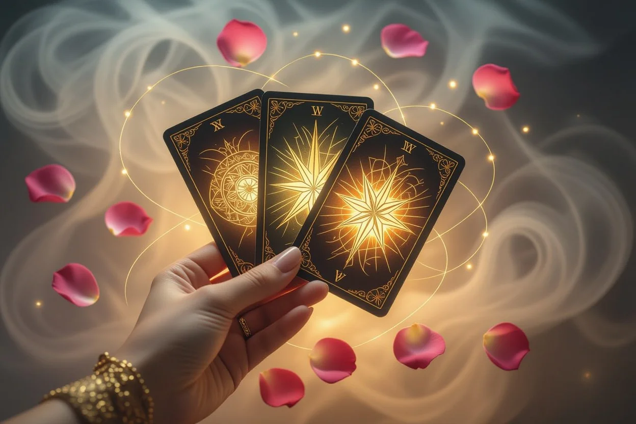 恋愛関係の未来を占う3つのスートのタロットカード