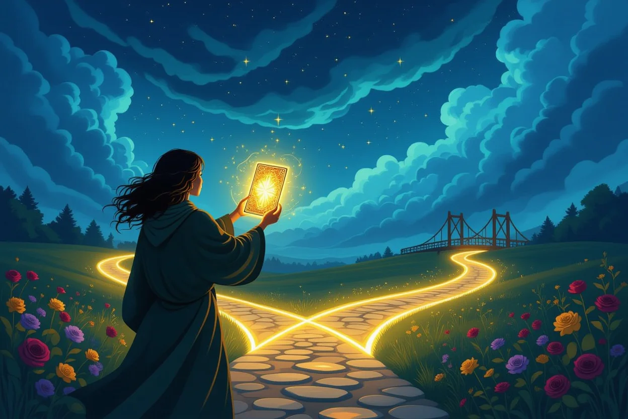 タロットの導きで恋愛を能動的に前進させる具体的な行動を示すイメージ